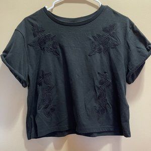 Rose Embroidered Top